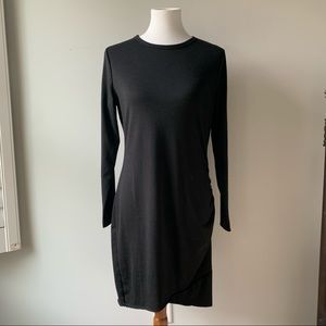 Black Long Sleeve Fitted Dress Size Small
